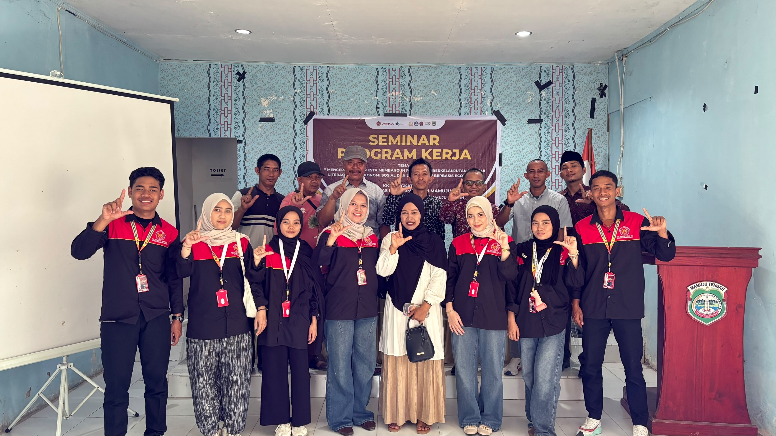 KKN Unimaju di Desa Polo Pangale Perkuat Program Mandatori Perpunas RI